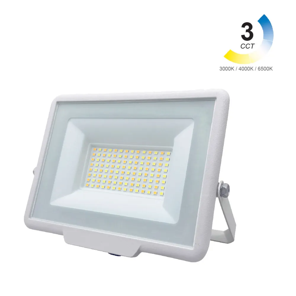 Προβολέας  Band  Led 50W 3CCT 3000-4000-6000K IP65 Λευκός 230V h14.6w18.8d3.1cm