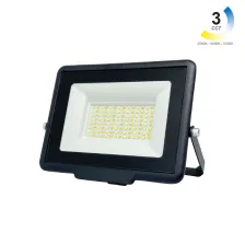 Προβολέας  Band  Led 50W 3CCT 3000-4000-6000K IP65 Μαύρος 230V h14.6w18.8d3.1cm