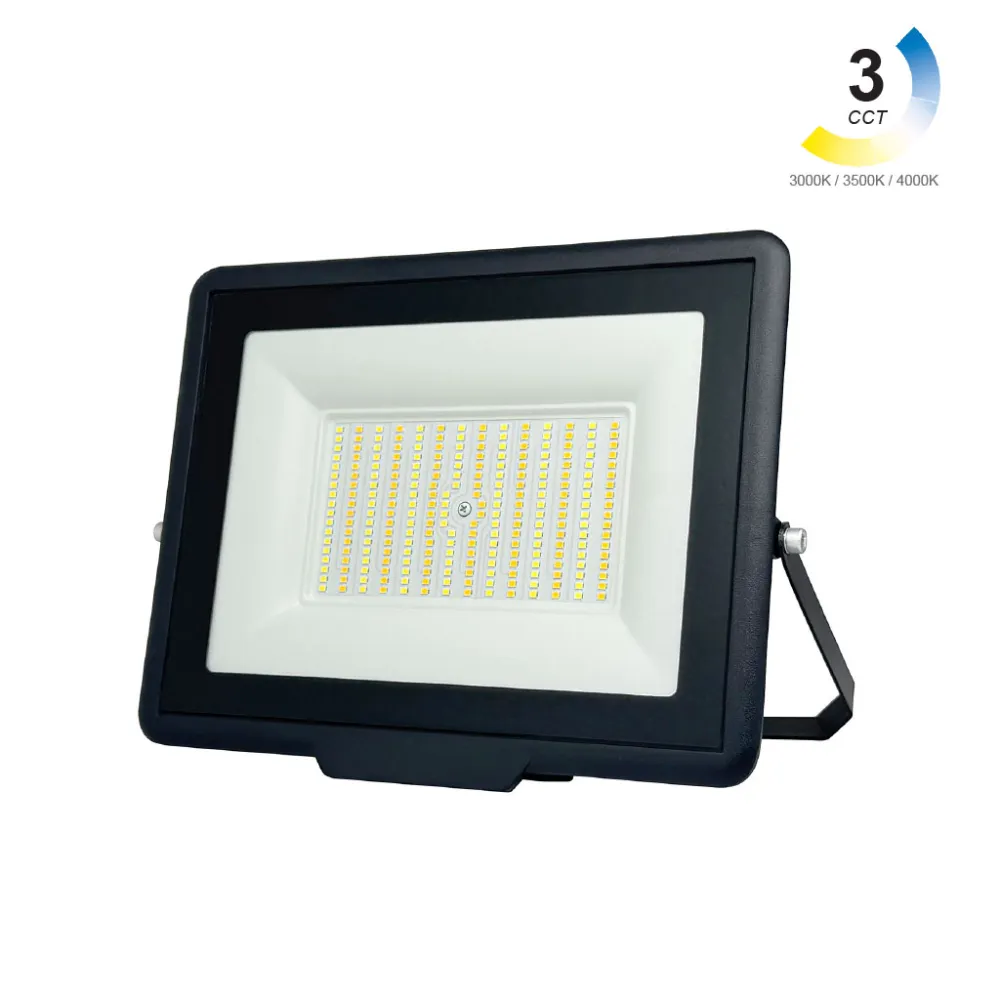 Προβολέας  Band  Led 100W 3CCT 3000-4000-6000K IP65 Μαύρος 230V h21.7w27.2d3.2cm
