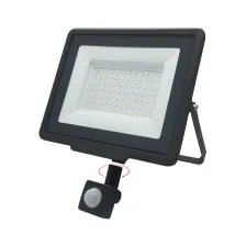 Προβολέας  Band  Led 50W 6000K,Κατάλληλος Για Ανιχνευτή,IP65 Μαύρος 230V h14.6w18.8d3.1cm