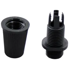 Πλαστικό Εξάρτημα Ροζέτας Οροφής Μ10 Μαύρο