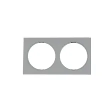 Πλαίσιο διπλό Combi Ασημί 5522