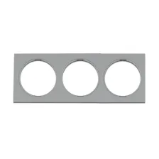 Πλαίσιο τριπλό Combi Ασημί 5523