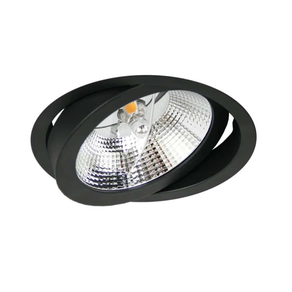 Χωνευτό φωτιστικό Combi Μαύρο AR-111