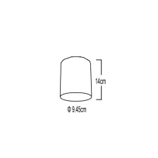 Φωτιστικό οροφής Paolo Λευκό GU10 7W IP54
