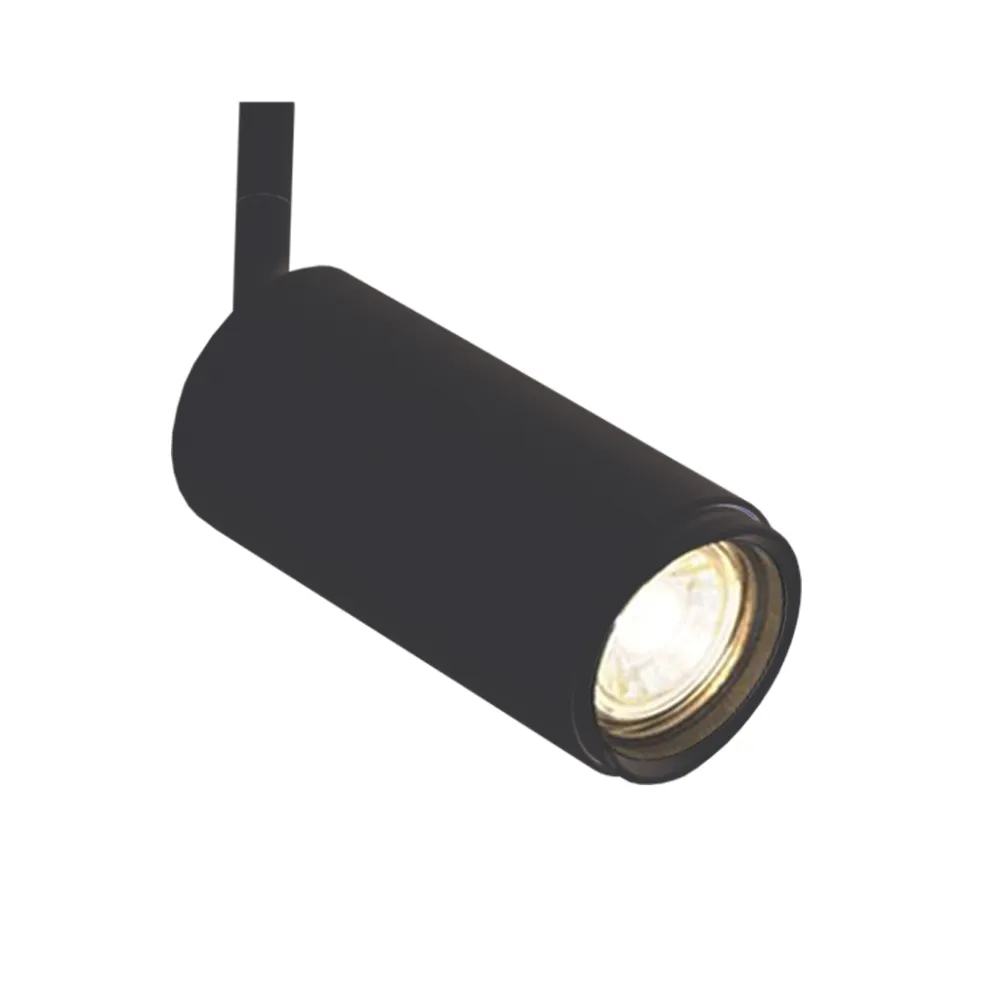 Φωτιστικό Poco 1 GU10 50W Μαύρο Με Μονοφασικό Προσαρμογέα d5.5 h10.9cm