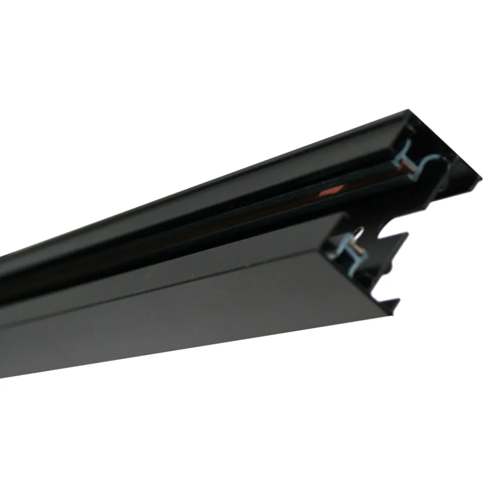 Μονοφασική Ράγα 2 Καλωδίων 2m Μαύρη 10A 230V