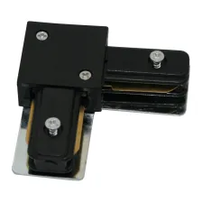 Σύνδεσμος Γωνία 90o 2 Καλωδίων Μαύρος