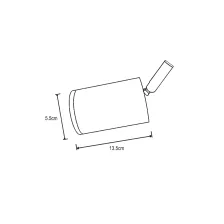 Φωτιστικό Nexo GU10 50W Λευκό (sandy) Με Ελατήριο, h12.8d5.9cm@@