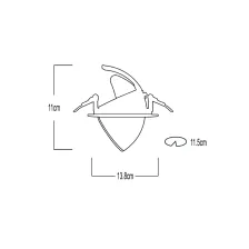 Χωνευτό σποτ Cosmos 20-25W 3000K 36o Λευκό@