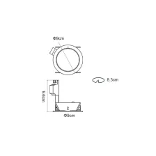 Πλαίσιο στρογγυλό Comfort Μαύρο