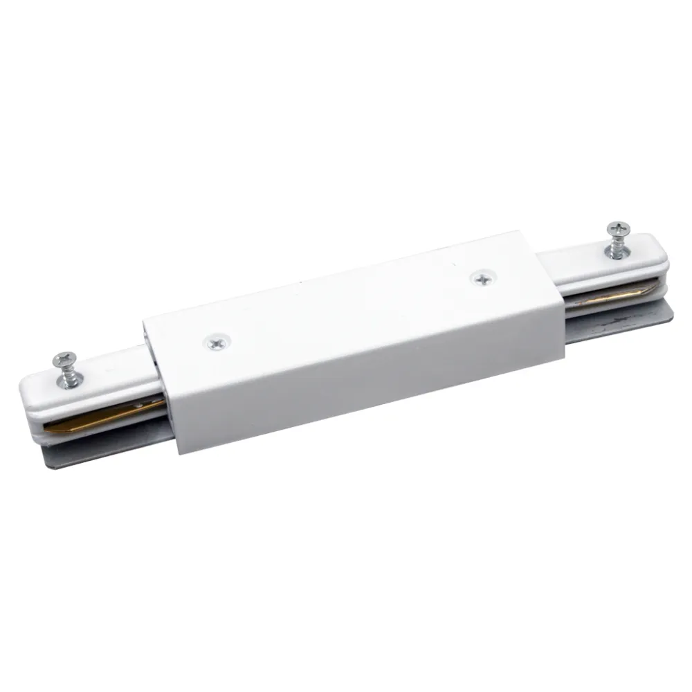 Σύνδεσμος Ευθεία Λευκός 1Φ Ράγα με Είσοδο Καλωδίου 17cm