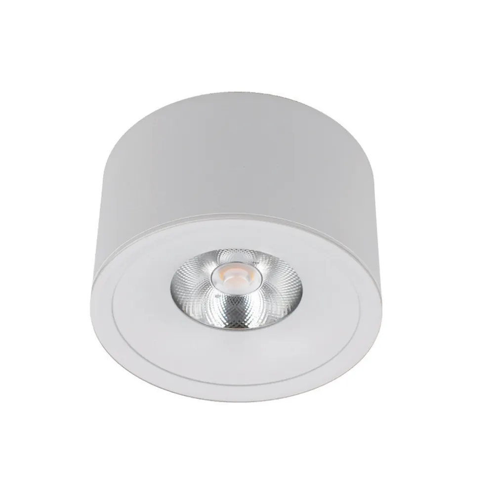 Φωτιστικό Οροφής Led Rodo 7W Λευκό(Sandy) 3000K 24° CRI90 230V d9h5.5cm, Αλουμινίου