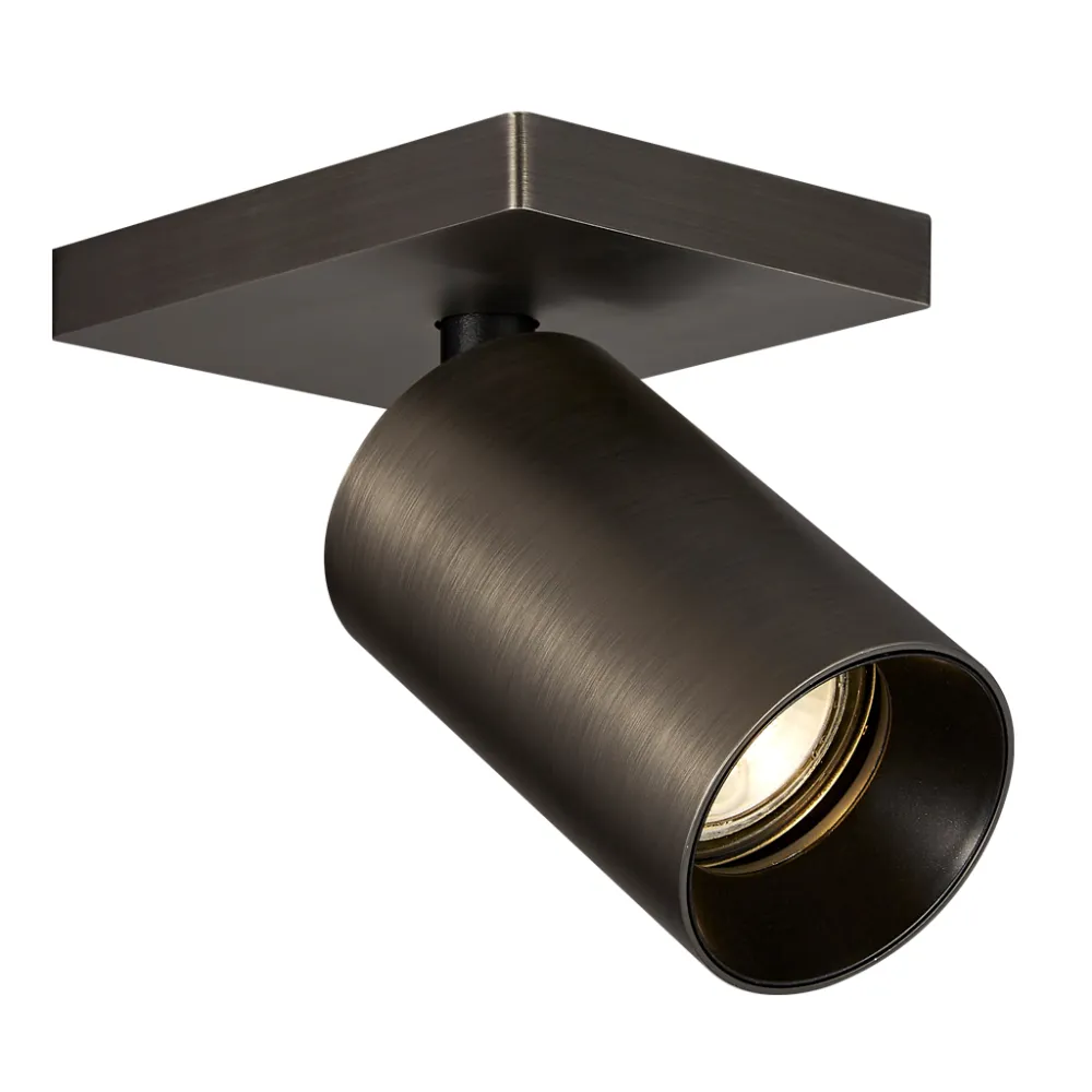 Κινητό Φωτιστικό Οροφής Mesh Gun Metal (Electroplated) Gu10 max7.5W d11w9h12.5cm Με Μαύρο Δακτύλιο