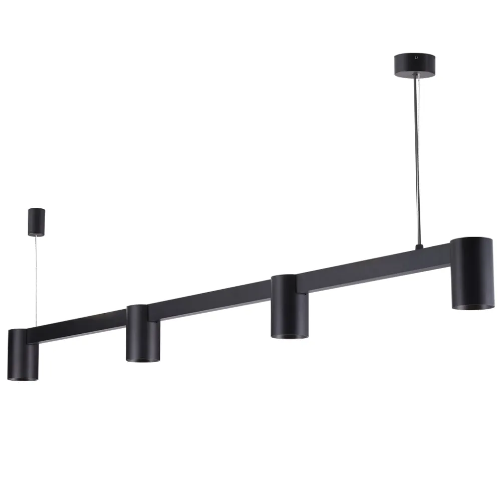 Κρεμαστό Φωτιστικό Mesh Άμεσο Μαύροl(Sandy) 4xGu10 max7.5W d120h9.5cm 2m καλώδιο