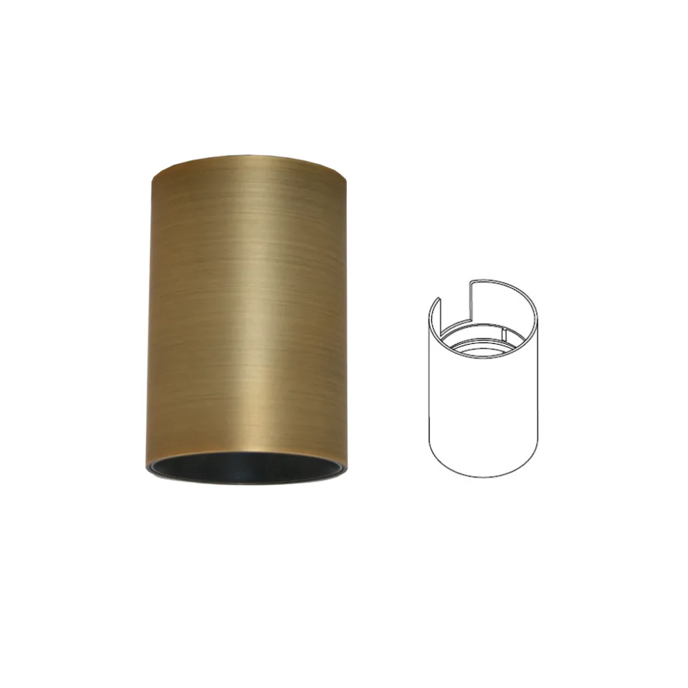 Κάλυμμα Brushed Brass(Electroplated) Ακραίο Για Κρεμαστό Φωτιστικό Mesh