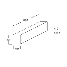 Φωτιστικό Paz Led 56.8cm 23W 4000Κ Λευκό 2550lm 100° 5 Έτη εγγύηση@@