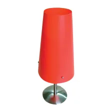 Πορτατίφ NADIN 1xE27 (d.17-h.42cm) Κόκκινο