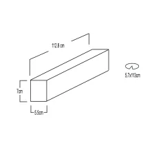 Φωτιστικό Paz Led 112.8cm 46W 4000Κ Λευκό 4950lm 100° 5 Έτη Εγγύηση @@
