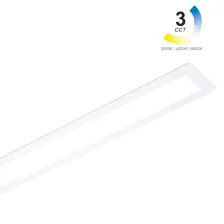 Χωνευτό Φωτιστικό Leon Λευκό 120*5*3cm 30W 3CCT 3000/4000/6500Κ 110°,5έτη,800mA χωρίς τροφοδοτικό