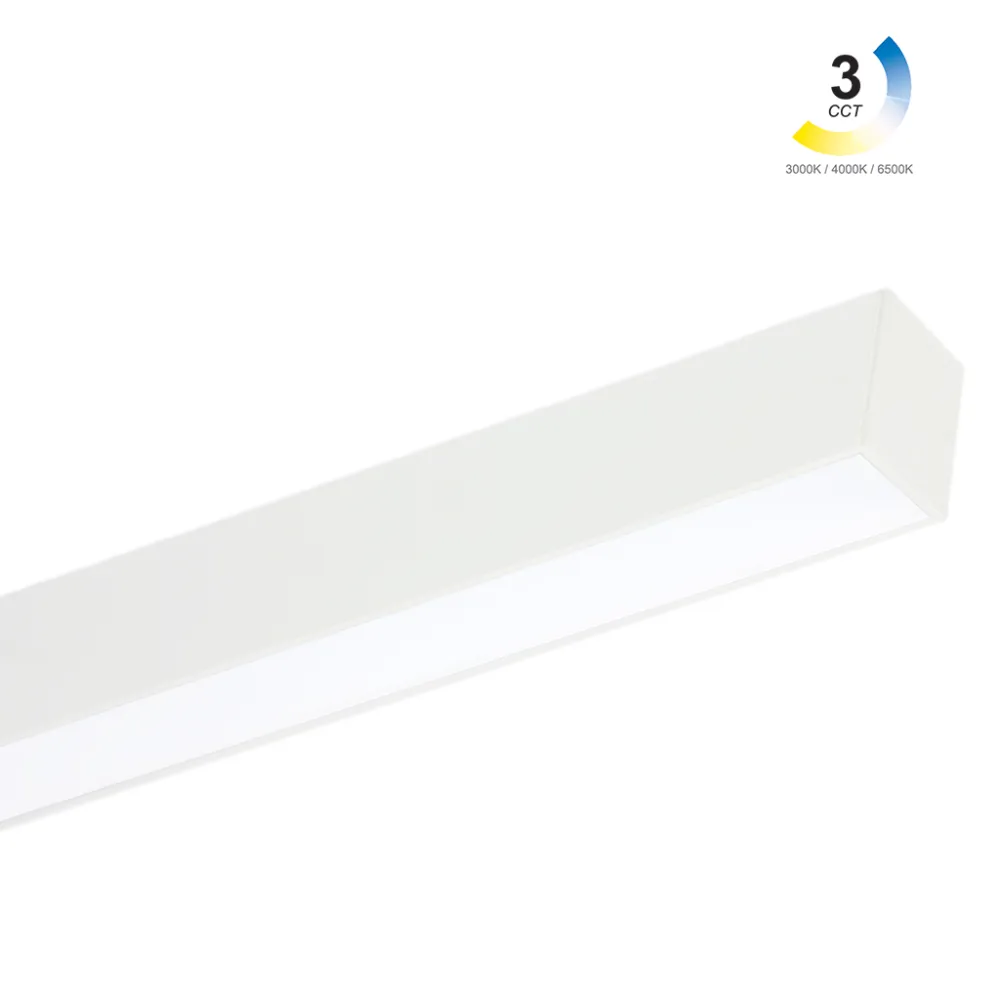 Εξωτερικό Φωτιστικό Leon Λευκό Led 150*5*7.5cm 40W 3CCT Change 3000/4000/6500Κ,110°,5έτη εγγύ,1000mA