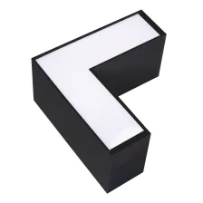 Εξωτερικό Φωτιστικό Leon Μαύρο Led Γωνία 15*15*7.5cm 8W 3CCT Change 3000/4000/6500Κ,110°,5έτη εγγύ