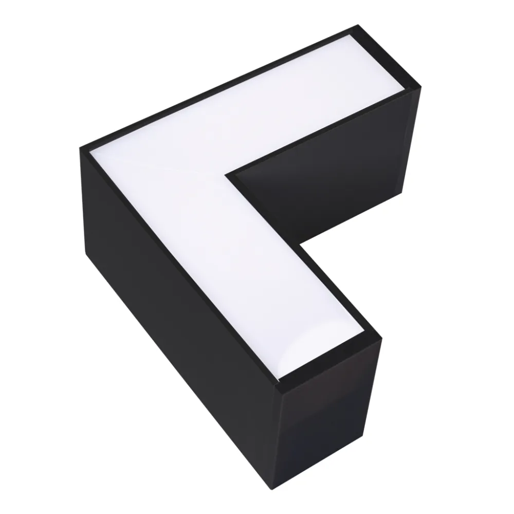 Εξωτερικό Φωτιστικό Leon Μαύρο Led Γωνία 15*15*7.5cm 8W 3CCT Change 3000/4000/6500Κ,110°,5έτη εγγύ