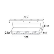 Kινητό γραμμικό φωτιστικό Flexo 4 12W 3000K 30° CRI90(2 Groups) 5 Έτη Εγγύηση@@