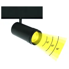 Spot Flexo 12 12W 3000K 10-55° Zoomable CRI90 Μαύρο 48V d55*h115mm (2 Groups) 5 Έτη Εγγύηση