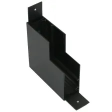 Μηχανικός Σύνδεσμος Γωνία Οροφή-Τοίχος Μάυρος Για Ράγα Οροφής New 71x71mm