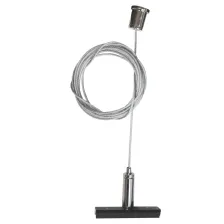 Συρματόσχοινο Ρυθμιζόμενου Ύψους 2m με εξάρτημα στήριξης μαγνητικής ράγας@@