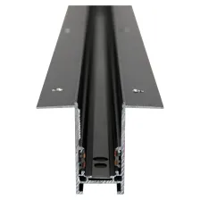 Μαγνητική Ράγα Χωνευτή Trimless New 3m Μαύρη 52.25x68mm με τάπες