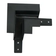 Μηχανικός Σύνδεσμος Γωνία Μαύρος Για Ράγα Trimless New 91x91mm