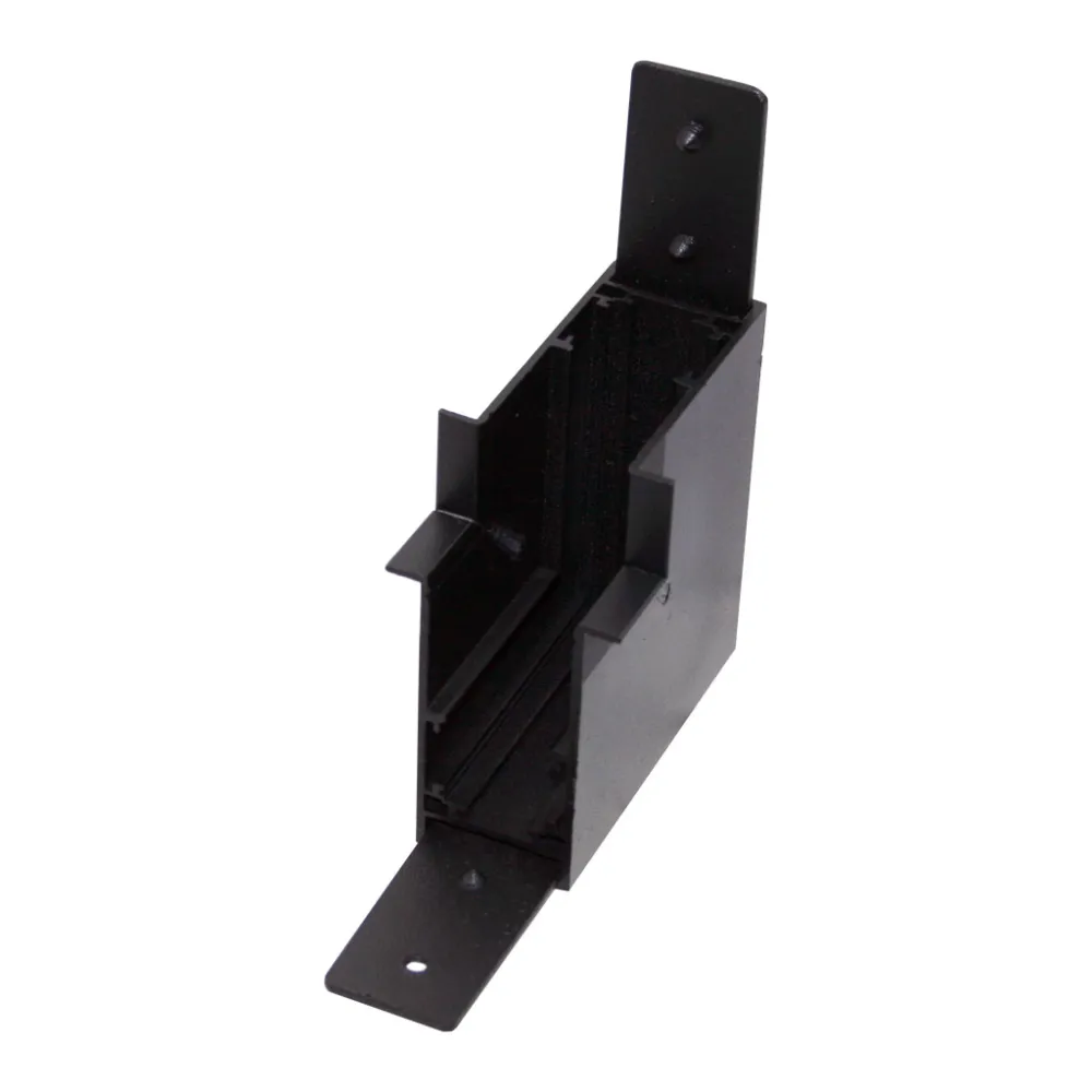Μηχανικός Σύνδεσμος Γωνία Τοίχος-Οροφή για ράγα Χωνευτή(New Trim) Μαύρος