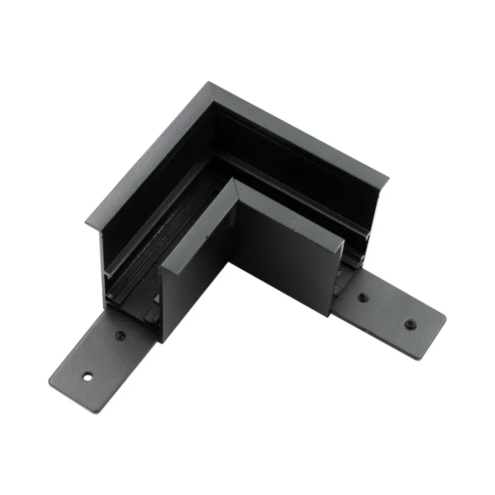 Μηχανικός Σύνδεσμος Γωνία Οροφή-Οροφή για Ράγα Χωνευτή (New Trim) Μάυρος