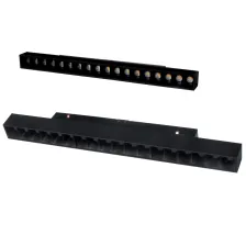 Γραμμικό φωτιστικό Flexa2 Μαύρο 6W 3000K 24° CRI90(2 Groups) l11.2d2.2h4.3cm OsramChip,48V,3 έτη εγ