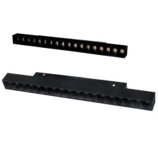 Γραμμικό φωτιστικό Flexa2 Μαύρο 18W 3000K Dali2 24° CRI90 l32.8d2.2h4.3cm OsramChip,48V,3 έτη