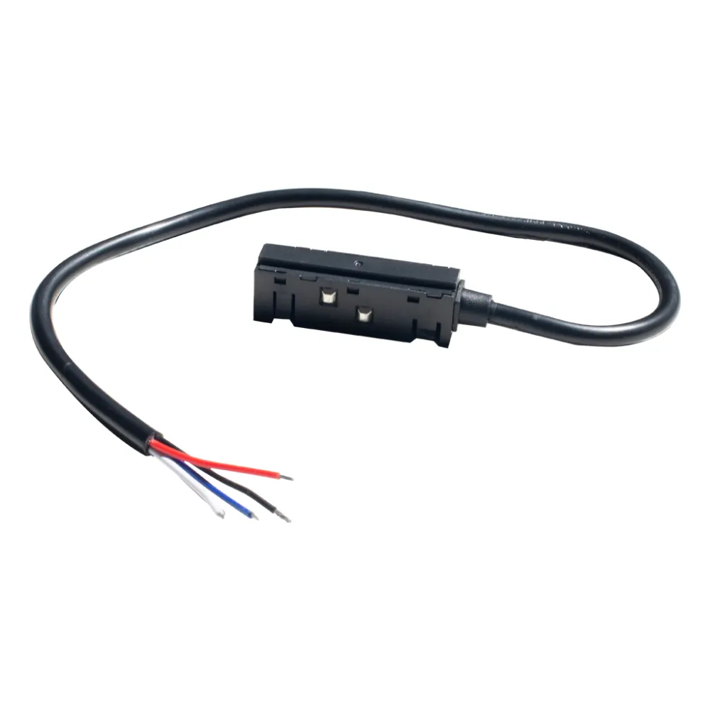 Τροφοδοτικό Μαγνητικής Ράγας Μαύρο  με Καλώδιο 45cm  4Χ0.75mm2(2 Groups)