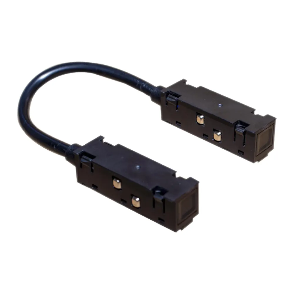 Εύκαμπτος Ηλεκτρικός Σύνδεσμος Μαγνητικής Ράγας Μαύρος 4x0.75mm2 Μάυρος  l26cm(2 Groups)