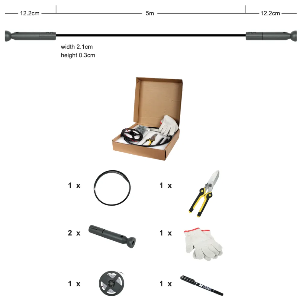 Γραμμικό Φωτιστικό Direto 5m 96W 4000K Osram Smd 5έτη Εγγύηση