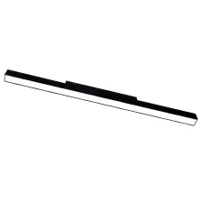 Γραμμικό φωτιστικό Flexa 1 Μαύρο 20W 4000K 120° CRI90 (2 Groups) l60d2.2h2.5cm Osram Chip,48V,3 έτη