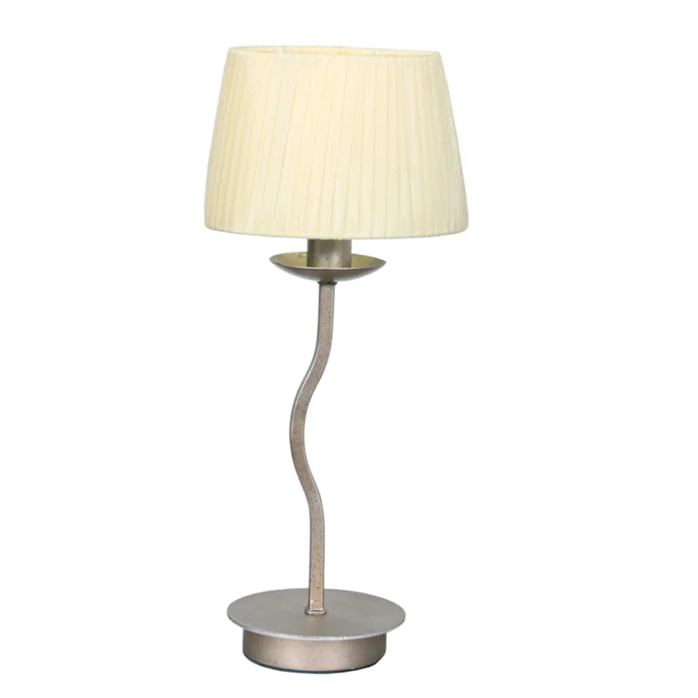 Επιτραπέζιο Φωτιστικό SHADE 1xE14 με Καπέλο Εκρού (d.14-h.42cm)