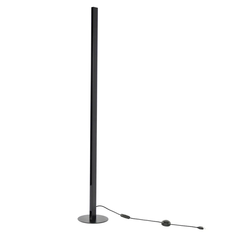 Φωτιστικό Δαπέδου Flexa 14 Μονό 1.7m Μάυρο Χωρίς Τροφοδοτικό & Φωτιστικά με Βάση d250*h5mm