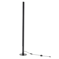 Φωτιστικό Δαπέδου Flexa 15 Διπλό 1.5m Μαύρο Χωρίς Τροφοδοτικό & Φωτιστικά με Βάση d250h5mm