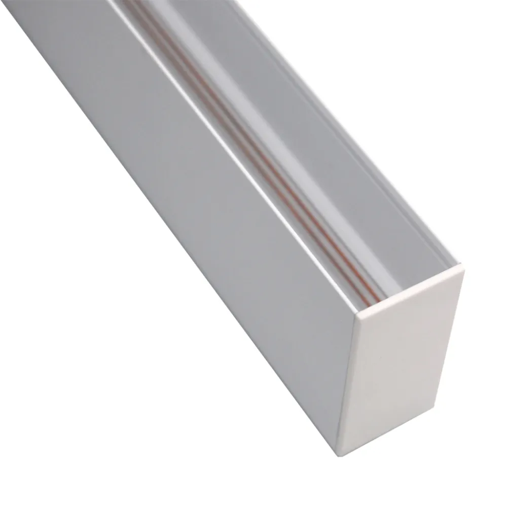 Μαγνητική Ράγα Οροφής 2m Λευκή 52.25x26.2mm Με Τάπες