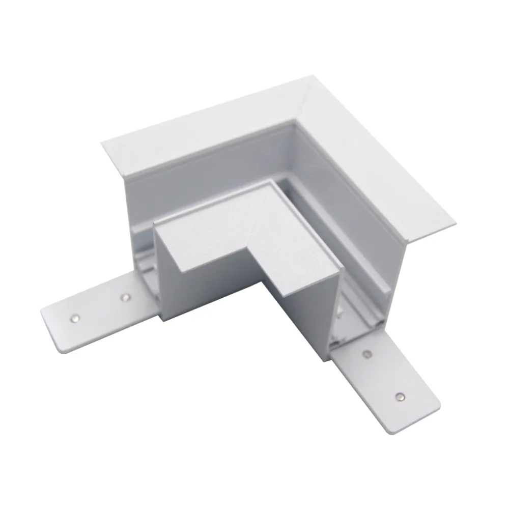 Μηχανικός Σύνδεσμος Γωνία Λευκός Για Ράγα Trimless 91x91mm