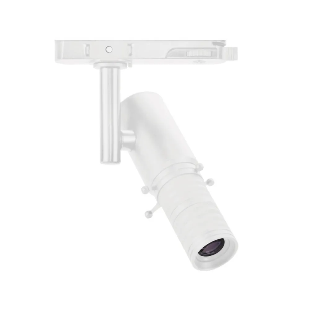 Φωτιστικό Ράγας Gobo 10W Με Πτερύγια,3000Κ,15-36°,Λευκό,Dim0/1-10V,CRI90 3Phase,5Έτη,h15d3.6cm 230V