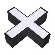 Εξωτερικό Φωτιστικό Leon Μαύρο Led Σταυρός 25*25*7.5cm 15W 3CCT Change 3000/4000/6500Κ,110°,5έτη