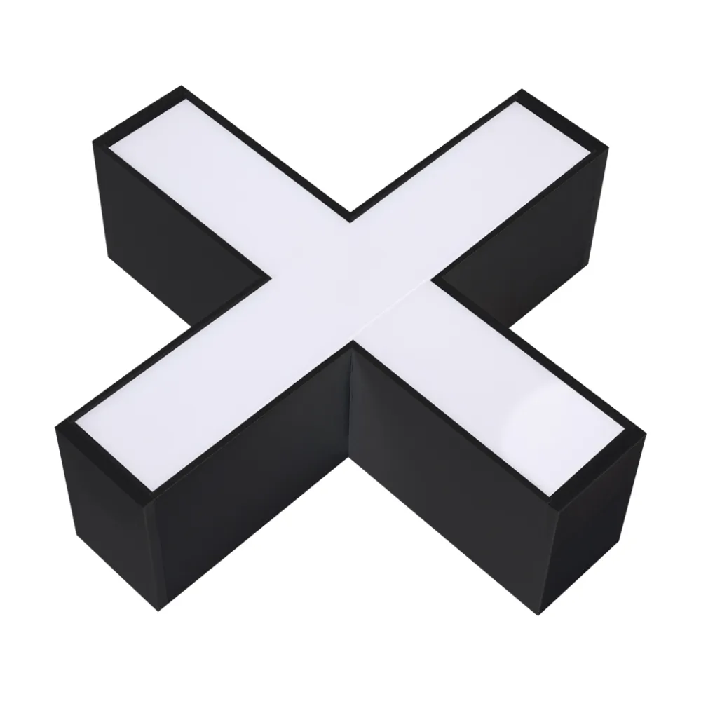 Εξωτερικό Φωτιστικό Leon Μαύρο Led Σταυρός 25*25*7.5cm 15W 3CCT Change 3000/4000/6500Κ,110°,5έτη