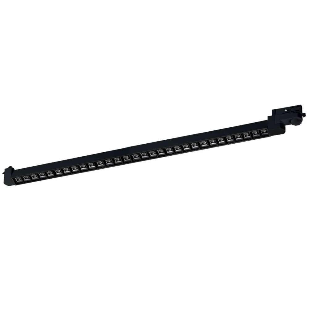 Κινητό Φωτιστικό Ράγας Wipo 30W 3000K 36°, Μαύρο,CRI90,3Φασικό,3Έτη Εγγύηση,l93.5d3.3cm 230V